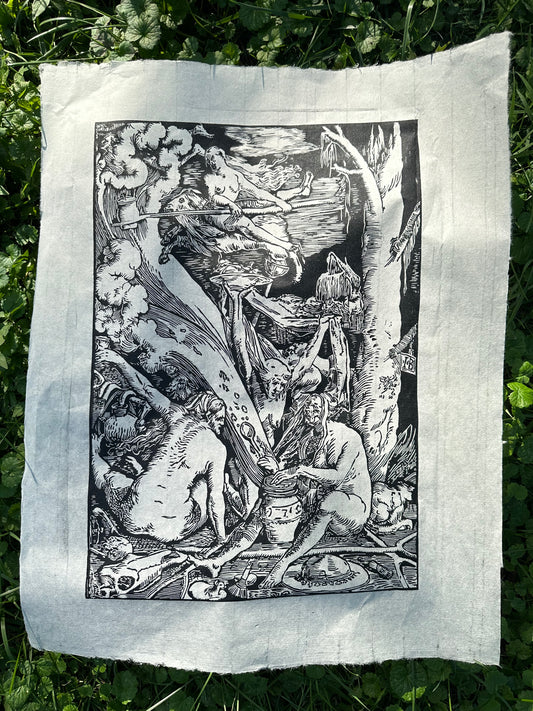 "The Witches" remake, Baldung ~16"x22," single color