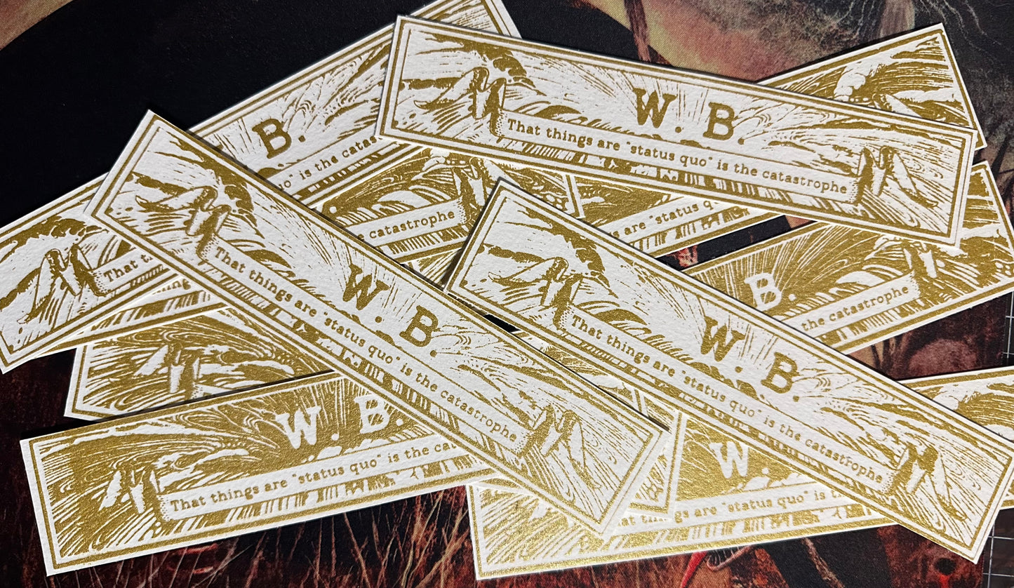 Walter Benjamin 'status quo' Bookmarks