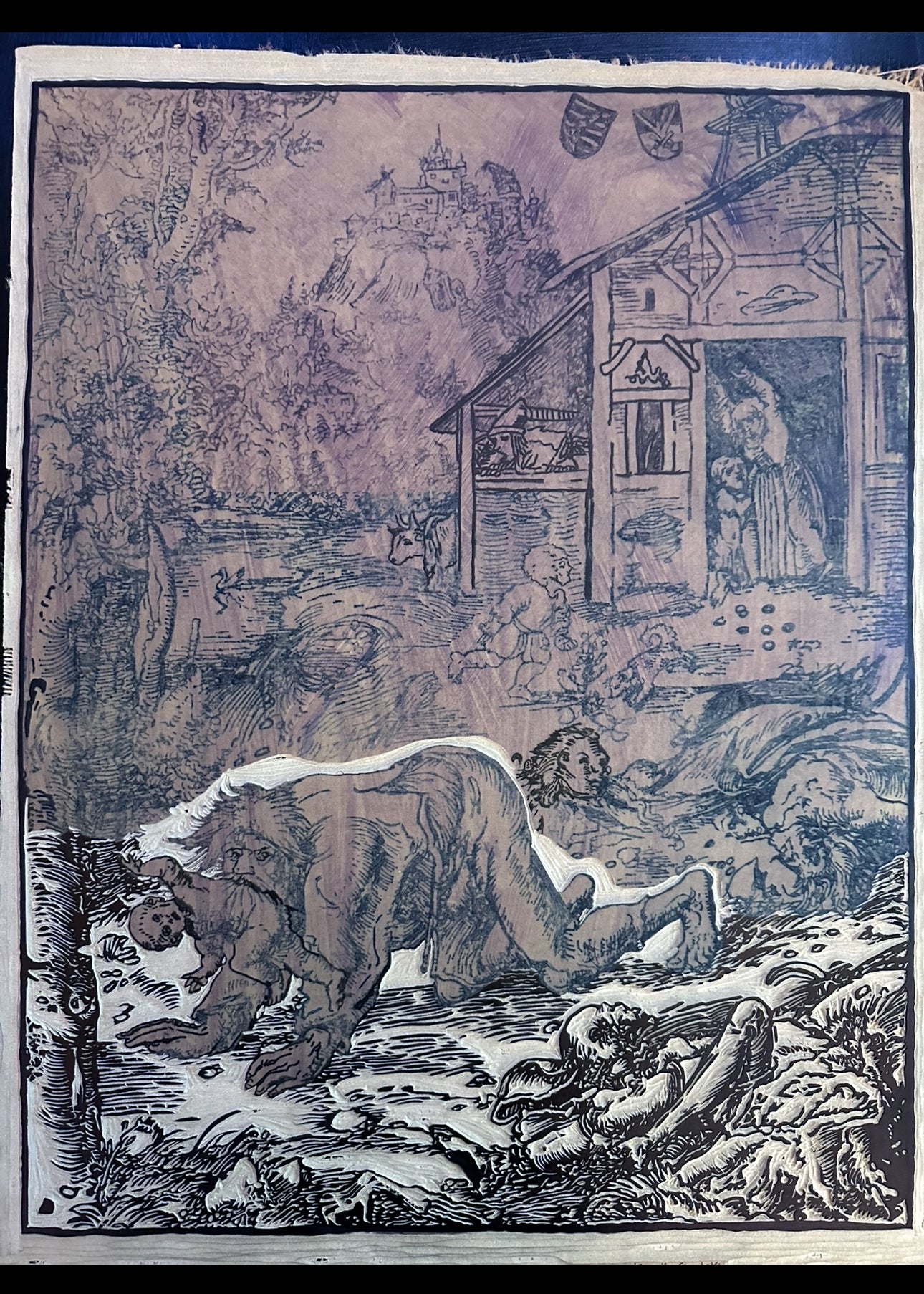 "The Werewolf or the Cannibal" remake ~20"x27"