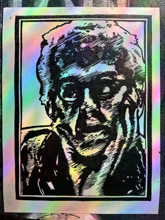 Joshua Clover Block Print