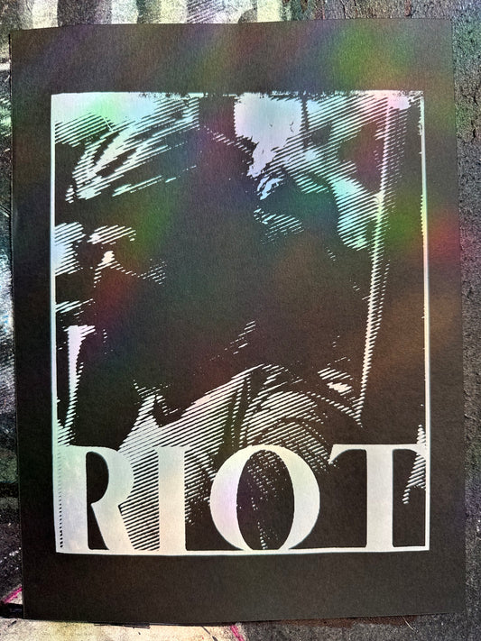 Joshua Clover RIOT Print