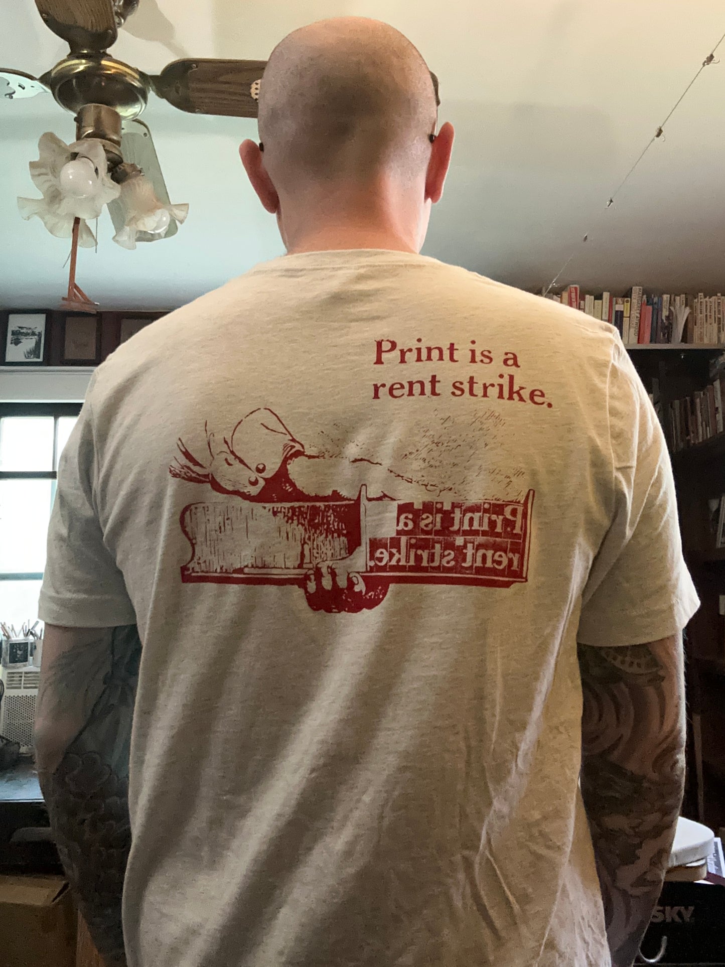 The American Vandal, "Print is a Rent Strike" (double sided)