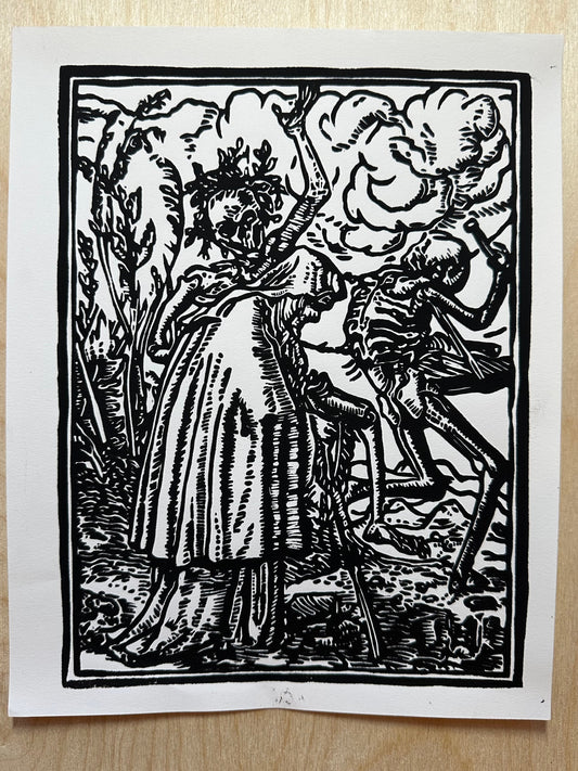 "The Old Woman," Holbein's Dance of Death redux (Copy)