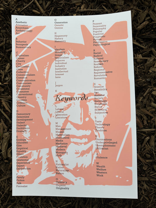 "Keywords" Raymond Williams Poster 12x18"