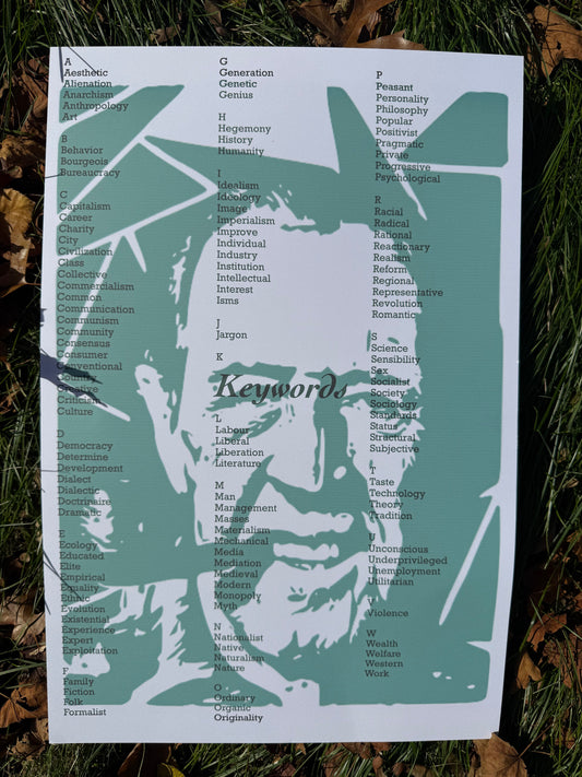 "Keywords" Raymond Williams Poster 12x18"
