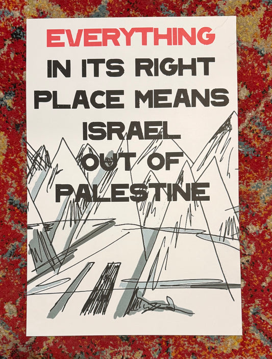 Everything In Its Right Place Poster 12x18"