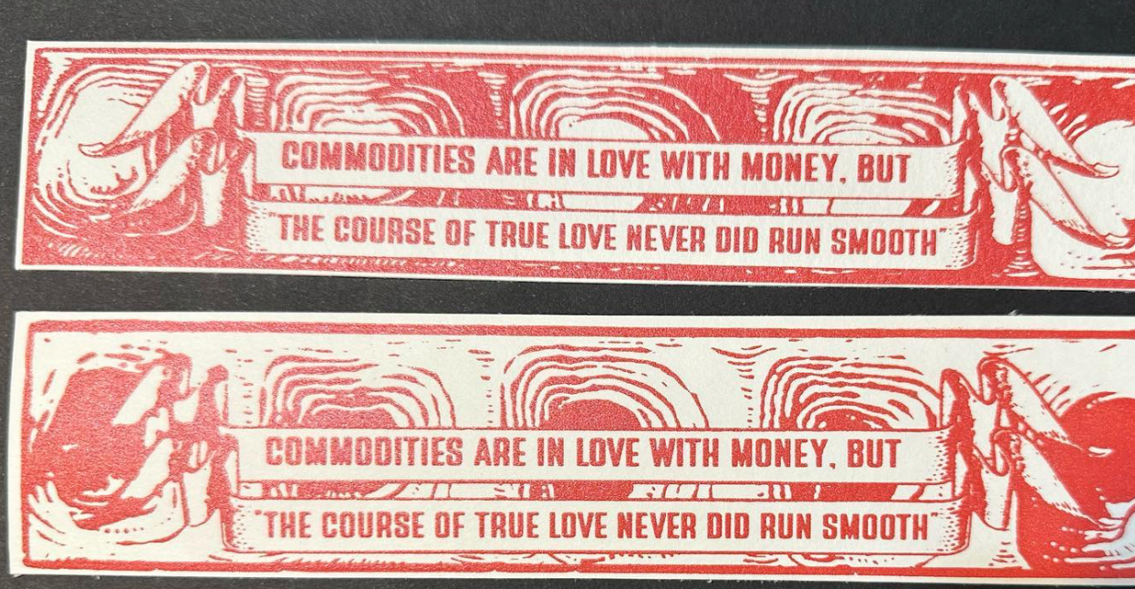 Commodities and Love Bookmarks