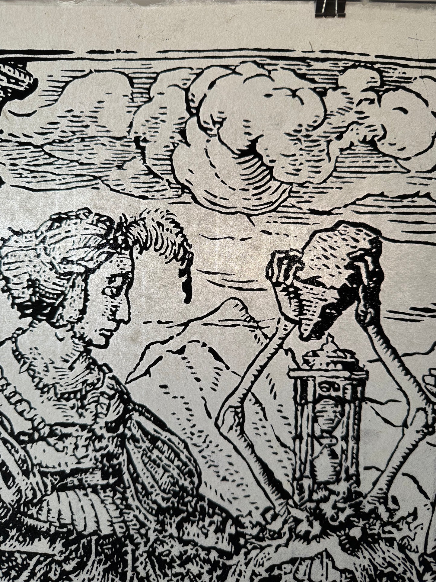 "The Escutcheon of Death" remake, Holbein ~16"x22," single color