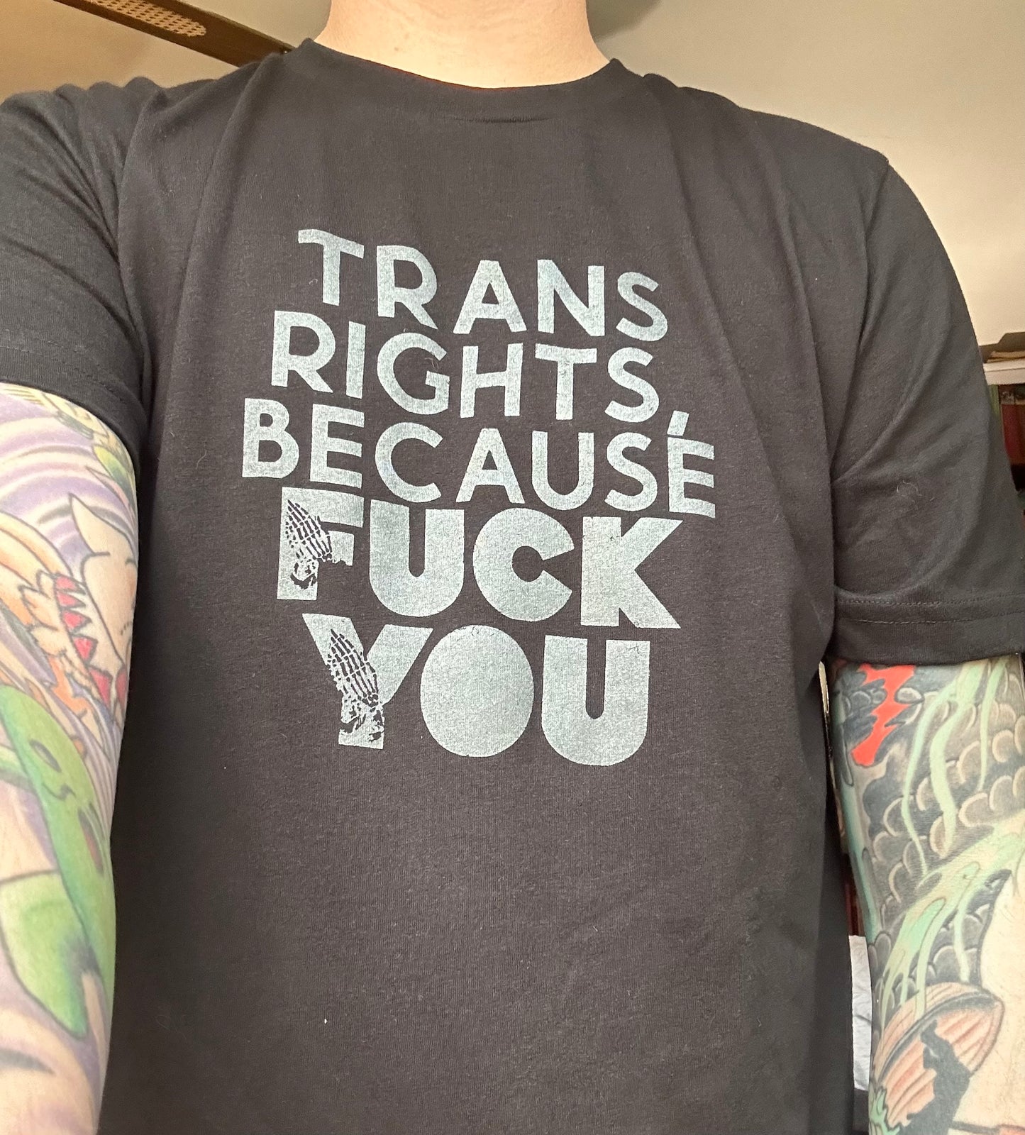 Trans Rights Because Fuck You Shirt